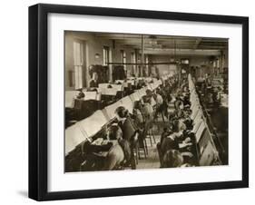 Census Tabulation in Former Lambeth Workhouse-Peter Higginbotham-Framed Photographic Print