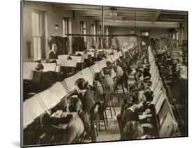 Census Tabulation in Former Lambeth Workhouse-Peter Higginbotham-Mounted Photographic Print