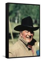 Cent Dollars pour un Sherif TRUE GRIT by Henry Athaway with John Wayne, 1969 (photo)-null-Framed Stretched Canvas