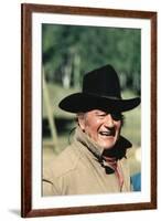 Cent Dollars pour un Sherif TRUE GRIT by Henry Athaway with John Wayne, 1969 (photo)-null-Framed Photo