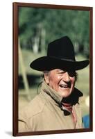 Cent Dollars pour un Sherif TRUE GRIT by Henry Athaway with John Wayne, 1969 (photo)-null-Framed Photo