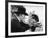 Cent Dollars pour un Sherif TRUE GRIT by Henry Athaway with John Wayne and Kim Darby, 1969 (b/w pho-null-Framed Photo