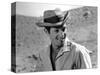 CENT MILLE DOLLARS AU SOLEIL, 1964 by HENRI VERNEUIL Jean-Paul Belmondo (b/w photo)-null-Stretched Canvas