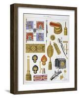 Cent-Suisses, Insignia-Eugene Titeux-Framed Giclee Print