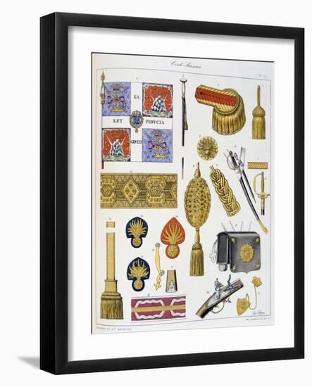 Cent-Suisses, Insignia-Eugene Titeux-Framed Giclee Print