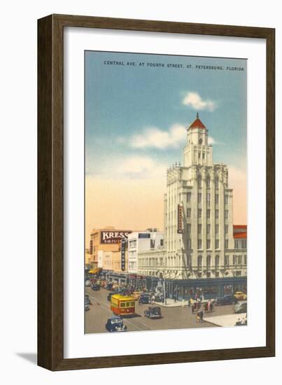 Cental Avenue, St. Petersburg, Florida-null-Framed Art Print