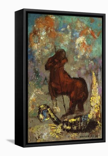 Centaur and Dragon-Odilon Redon-Framed Stretched Canvas