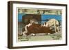 Centaur Dies Struck by a Hunter's Arrow-H. Anetsberger-Framed Art Print