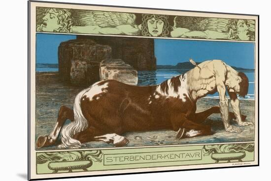 Centaur Dies Struck by a Hunter's Arrow-H. Anetsberger-Mounted Art Print