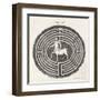 Centaur in a Labyrinth-A. Bell-Framed Art Print