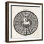 Centaur in a Labyrinth-A. Bell-Framed Art Print