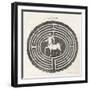 Centaur in a Labyrinth-A. Bell-Framed Art Print