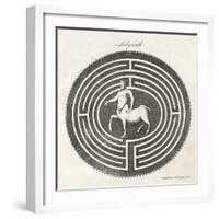 Centaur in a Labyrinth-A. Bell-Framed Art Print