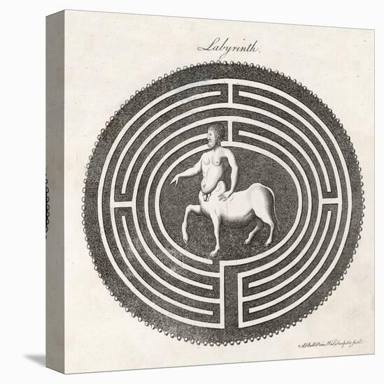 Centaur in a Labyrinth-A. Bell-Stretched Canvas