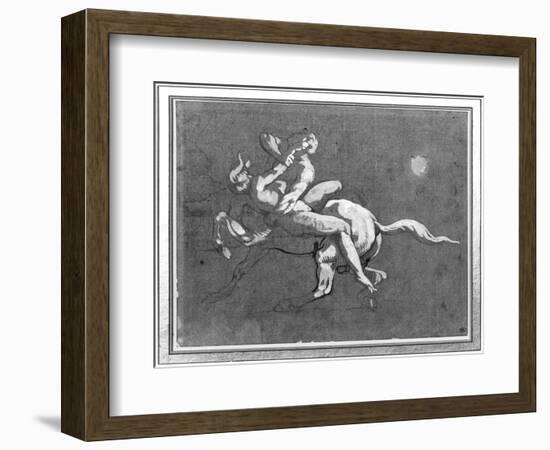 Centaur Kidnapping a Nymph-Théodore Géricault-Framed Giclee Print