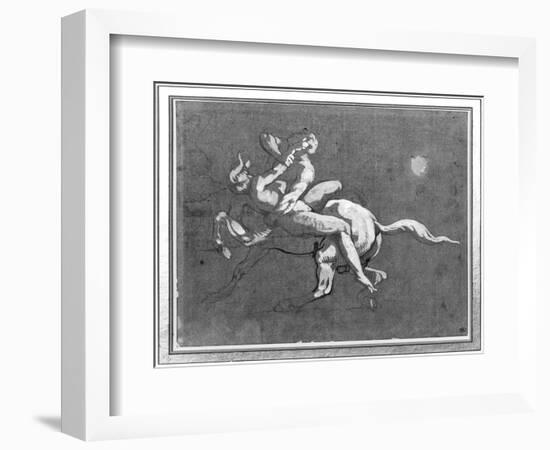 Centaur Kidnapping a Nymph-Théodore Géricault-Framed Giclee Print