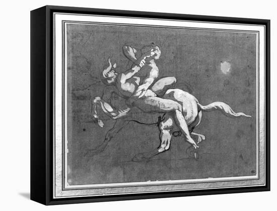 Centaur Kidnapping a Nymph-Théodore Géricault-Framed Stretched Canvas