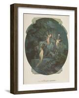 Centaur, Nymphs and Cupid, 1923-Franz Von Bayros-Framed Giclee Print