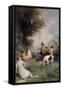 Centaures-Eugène Fromentin-Framed Stretched Canvas