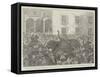 Centenary Birthday Festival of King Ludwig I at Munich, Disaster of Frightened Elephants-null-Framed Stretched Canvas