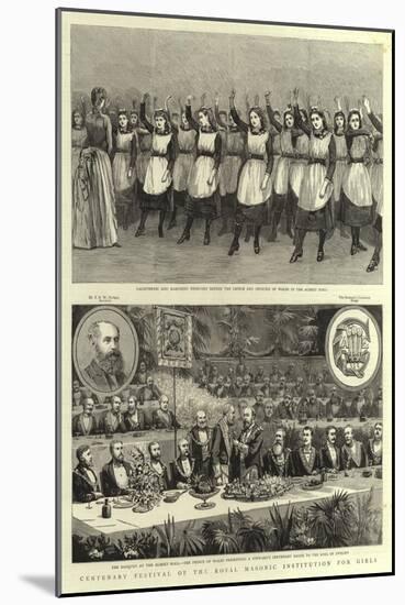 Centenary Festival of the Royal Masonic Institution for Girls-null-Mounted Giclee Print
