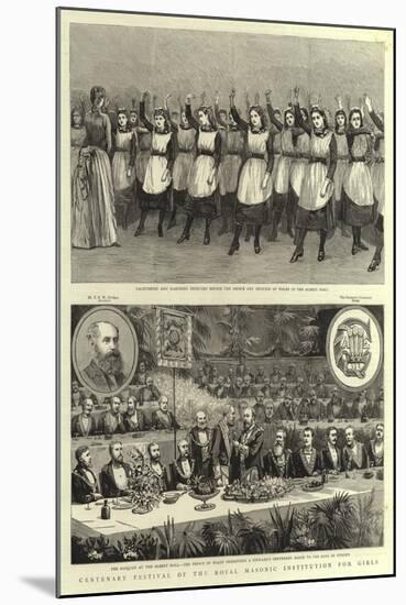 Centenary Festival of the Royal Masonic Institution for Girls-null-Mounted Giclee Print