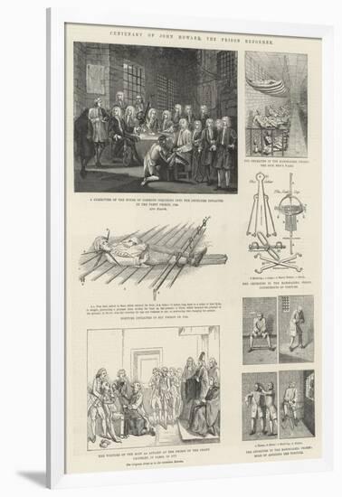 Centenary of John Howard, the Prison Reformer-William Hogarth-Framed Giclee Print