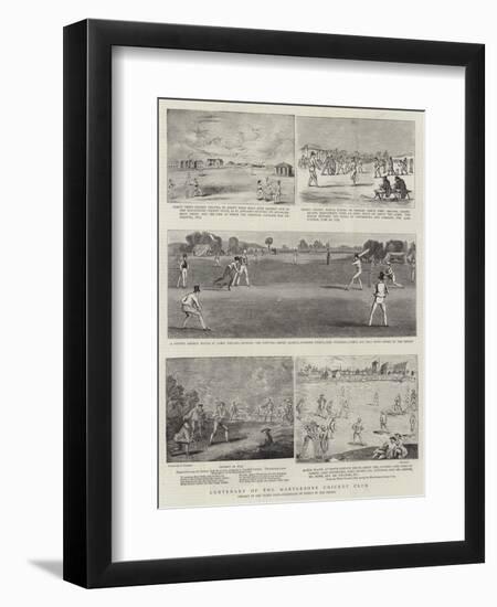 Centenary of the Marylebone Cricket Club-Francis Hayman-Framed Giclee Print