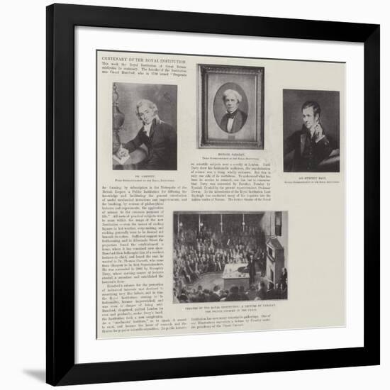 Centenary of the Royal Institution-null-Framed Giclee Print