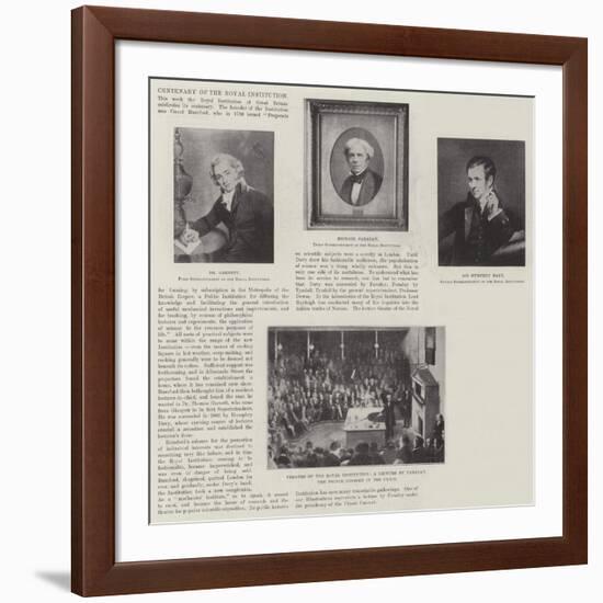 Centenary of the Royal Institution-null-Framed Giclee Print