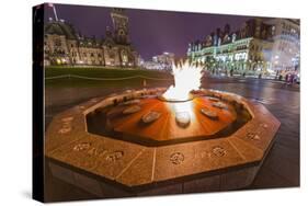 Centennial Flame Commemorating Canada's 100th Anniversary as a Confederation-Michael-Stretched Canvas