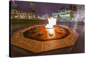 Centennial Flame Commemorating Canada's 100th Anniversary as a Confederation-Michael-Stretched Canvas