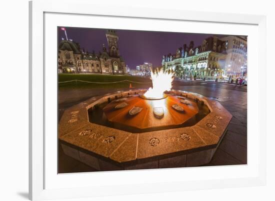 Centennial Flame Commemorating Canada's 100th Anniversary as a Confederation-Michael-Framed Photographic Print