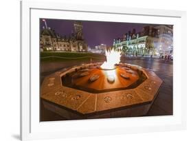 Centennial Flame Commemorating Canada's 100th Anniversary as a Confederation-Michael-Framed Photographic Print