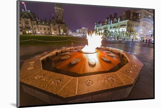 Centennial Flame Commemorating Canada's 100th Anniversary as a Confederation-Michael-Mounted Photographic Print