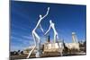 Center for Performing Arts, Sculpture by Jonathan Borofsky, Denver, Colorado, USA-Walter Bibikow-Mounted Photographic Print