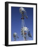 Center Historic Windmills, American Wind Power Center, Lubbock, Texas-Walter Bibikow-Framed Photographic Print