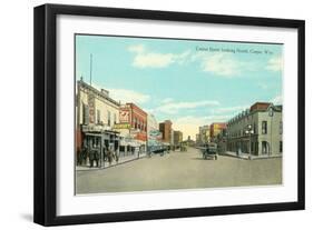 Center Street, Casper, Wyoming-null-Framed Art Print