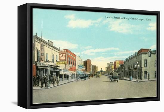 Center Street, Casper, Wyoming-null-Framed Stretched Canvas