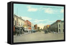 Center Street, Casper, Wyoming-null-Framed Stretched Canvas