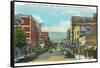 Center Street, Downtown Casper-null-Framed Stretched Canvas