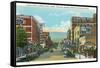 Center Street, Downtown Casper-null-Framed Stretched Canvas