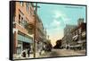 Center Street, Marion-null-Framed Stretched Canvas