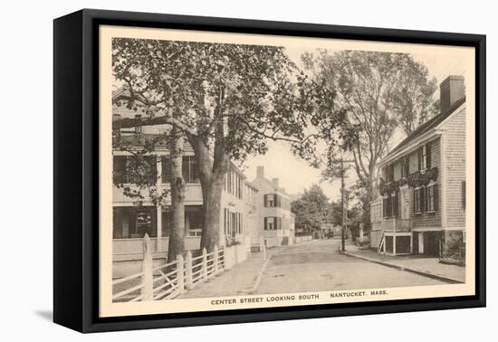 Center Street, Nantucket, Massachusetts-null-Framed Stretched Canvas