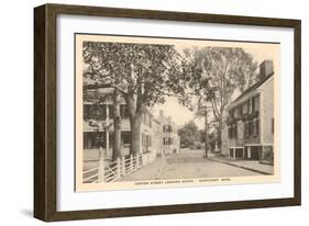 Center Street, Nantucket, Massachusetts-null-Framed Art Print