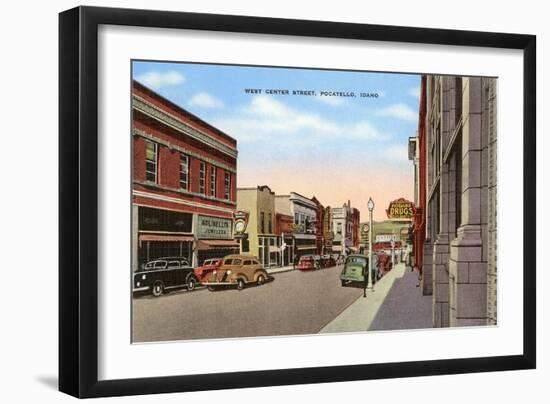 Center Street, Pocatello, Idaho-null-Framed Art Print