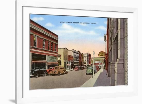 Center Street, Pocatello, Idaho-null-Framed Premium Giclee Print