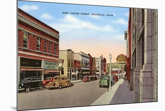 Center Street, Pocatello, Idaho-null-Mounted Premium Giclee Print