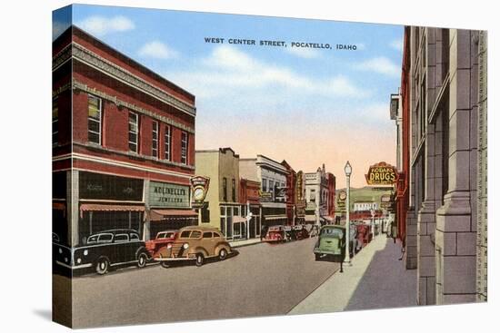 Center Street, Pocatello, Idaho-null-Stretched Canvas