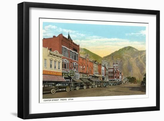 Center Street, Provo, Utah-null-Framed Art Print